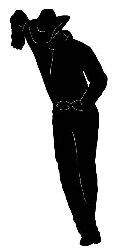 Picniva Cowboy Style 15 Removable Vinyl Wall Decal - Color: cowboy style 15
