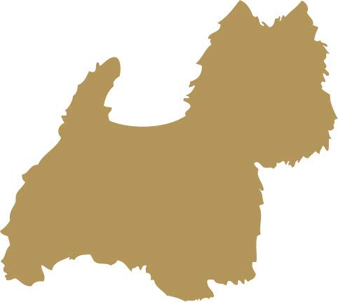 Decaltor Westie Dog Vinyl Decal, 5 in, Car Window Sticker