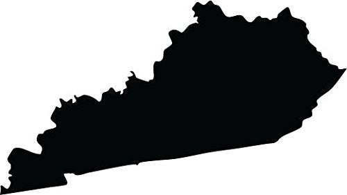 Picniva Black Kentucky KY State Map Vinyl Decal for Car Window Laptop, 5 in - Color: black - Size: 5 inches