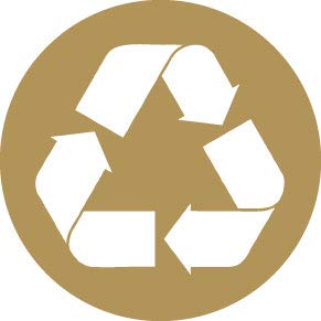Decaltor Recycle Circle Vinyl Decal, 5 in, Car Window Sticker