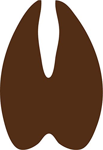 Decaltor Whitetail Deer Track Vinyl Decal, 5 in, Car Window Sticker