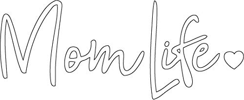 Decaltor Mom Life 5 in Vinyl Decal Laptop Bumper Wall