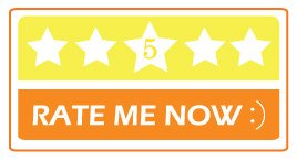 Picniva Rate Me Now Taxi Stickers, 2 in, Two Pack