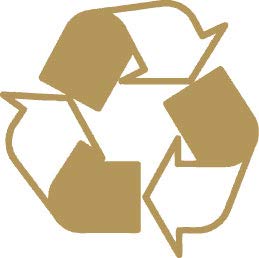Decaltor Recycling Arrows Vinyl Decal, 5 in, Car Window Sticker
