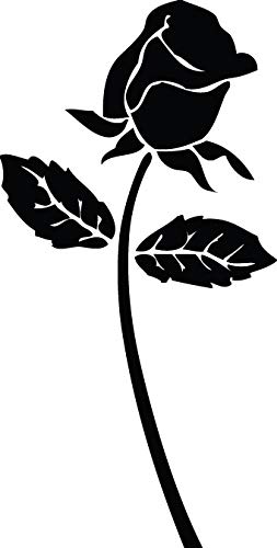 Decaltor Rose 5 in Vinyl Decal for Laptop Bumper Wall
