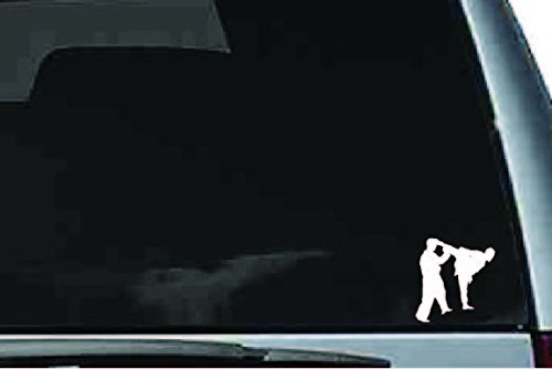 Picniva Martial Arts Fighter Sty205 Vinyl Car Window Decal, Approx 5 in
