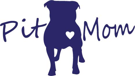 Decaltor Pit Bull Pit Mom 5 in Vinyl Decal for Laptop Bumper Wall