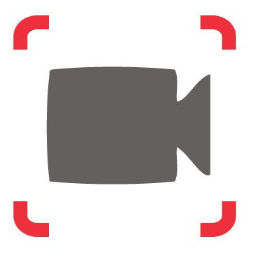 Picniva Audio Video Recording Notice Stickers, 5 in, Two Pack