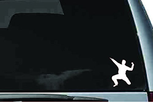Picniva Martial Arts Fighter Sty196 Vinyl Car Window Decal, Approx 5 in