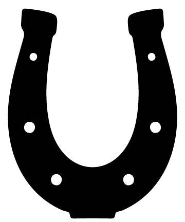 Picniva Horseshoe Type 6 Removable Vinyl Wall Decal - Color: horseshoe type6