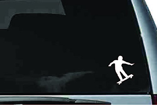 Picniva Skateboard Sty4 Vinyl Car Window Decal, Approx 5 in
