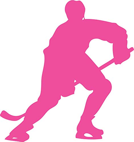 Decaltor Hockey Player Vinyl Decal for Car Window Laptop, 5 in