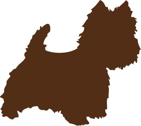 Decaltor Westie Dog Vinyl Decal, 5 in, Car Window Sticker