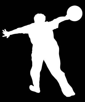 Picniva Bowling Type03 Vinyl Car Window Decal, Approx 5 in