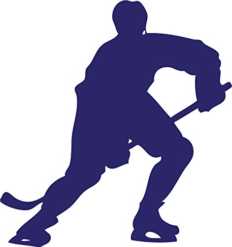 Decaltor Hockey Player Vinyl Decal for Car Window Laptop, 5 in