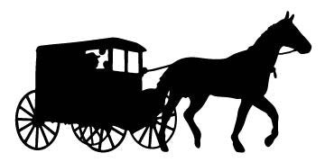 Picniva Carriage Style 3 Removable Vinyl Wall Decal - Color: carriage style3