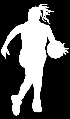 Picniva Basketball Type10 Vinyl Car Window Decal, Approx 5 in