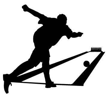 Picniva Bowling Lane Player Scene Removable Vinyl Wall Decal
