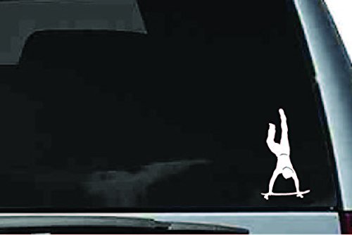 Picniva Skateboard Sty3 Vinyl Car Window Decal, Approx 5 in
