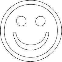 Decaltor Happy Face Vinyl Decal for Car Window Laptop, 3 in