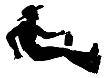Picniva Cowboy Style 1 Removable Vinyl Wall Decal - Color: cowboy2 style 1