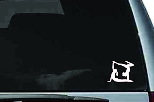Picniva Gymnast Sty1 Vinyl Car Window Decal, Approx 5 in