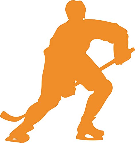 Decaltor Hockey Player Vinyl Decal for Car Window Laptop, 5 in