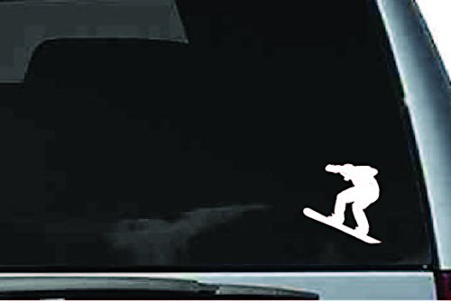 Picniva Snowboard Sty4 Vinyl Car Window Decal, Approx 5 in