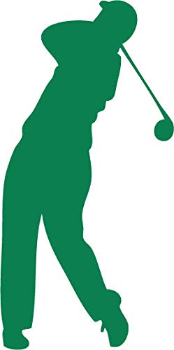 Decaltor Golfer Swing Silhouette Vinyl Decal