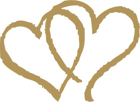 Decaltor Hearts Style 1 Vinyl Decal for Car Window Laptop, 5 in