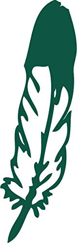 Decaltor Western Indian Feather 5 in Vinyl Decal for Laptop Bumper Wall