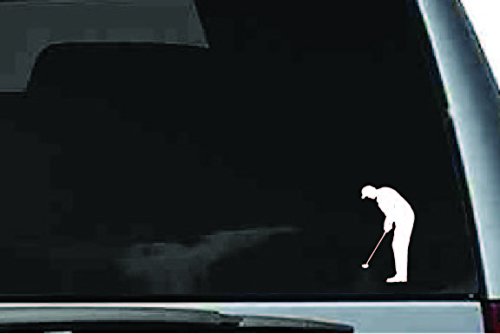 Picniva Golf Sty1 Vinyl Car Window Decal, Approx 5 in