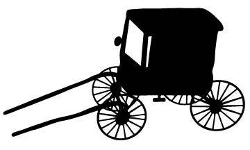 Picniva Carriage Style 1 Removable Vinyl Wall Decal - Color: carriage style 1