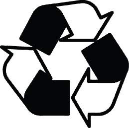 Decaltor Recycling Arrows Vinyl Decal, 5 in, Car Window Sticker