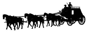 Picniva Stagecoach Removable Vinyl Wall Decal - Color: stagecoach