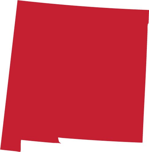 Picniva Red New Mexico NM 3 Inch Map Removable Vinyl Wall Decal Decor Home - Color: red - Size: 3 inches