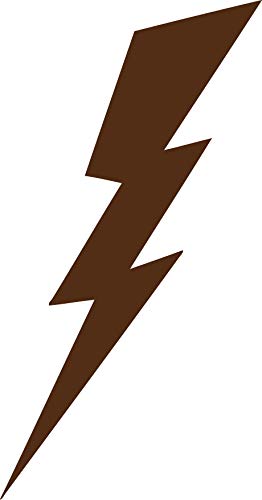 Decaltor Lightning Bolt Vinyl Car Decal, 5 in