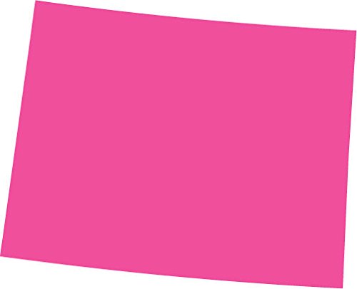 Picniva Pink Wyoming Map Removable Vinyl Wall Decal, 3 in Wide
