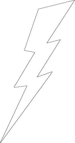 Decaltor Lightning Bolt Vinyl Car Decal, 5 in