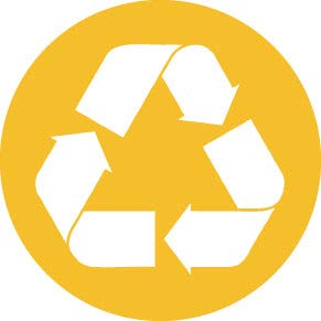 Decaltor Recycle Circle Vinyl Decal, 5 in, Car Window Sticker