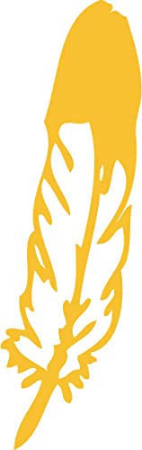 Decaltor Western Indian Feather 5 in Vinyl Decal for Laptop Bumper Wall