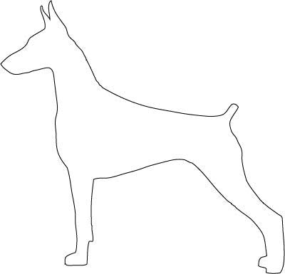 Decaltor DOBERMAN SILHOUETTE dog Decal Sticker Peel and Stick Sticker Graphic Auto, Wall, Laptop, Cell, Truck Sticker for Windows, Cars, Trucks