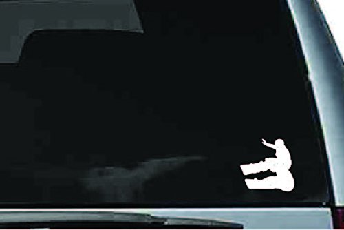 Picniva Snowboard Sty5 Vinyl Car Window Decal, Approx 5 in