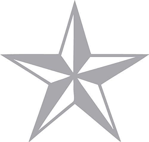 Decaltor Nautical Star 5 in Vinyl Decal for Laptop Bumper Wall