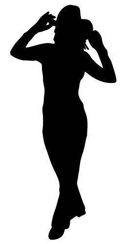 Picniva Cowgirl Style l8 Removable Vinyl Wall Decal - Color: cowgir stylel8
