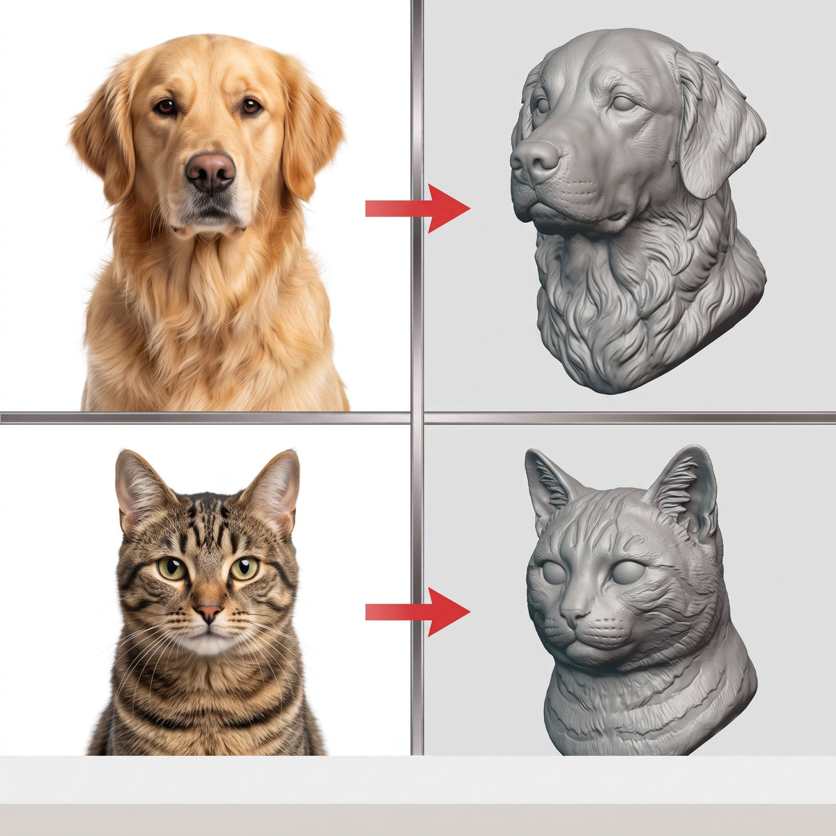 Custom Photo to 3D STL File, Personalized Portrait 3D Model, Turn Image into 3D Print Design, Custom Bust Digital Download File