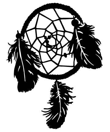 Picniva Dreamcatcher Angled Hoop Removable Vinyl Wall Decal