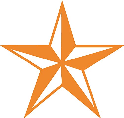 Decaltor Nautical Star 5 in Vinyl Decal for Laptop Bumper Wall