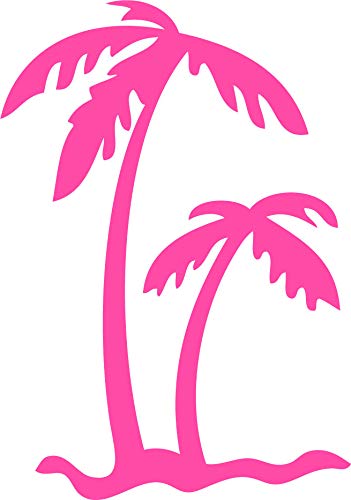 Decaltor Palm Tree 5 in Vinyl Decal for Laptop Bumper Wall
