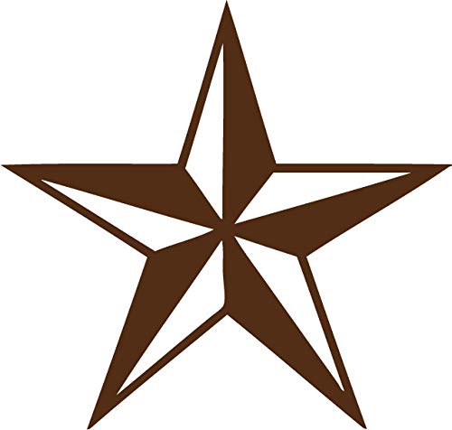 Decaltor Nautical Star 5 in Vinyl Decal for Laptop Bumper Wall